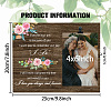 Family Theme MDF Photo Frame Stand DIY-WH0630-001-2