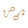 Brass Hook and S-Hook Clasps KK-B125-03G-2