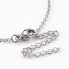 304 Stainless Steel Pendant Necklaces NJEW-O112-09-5