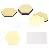 Acrylic Hexagon Mirror Wall Decor DIY-WH0221-30B-1