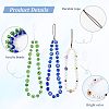 Olycraft 3Pcs 3 Style Glass Pearl & Lampwork & Glass Seed Beads Mobile Straps KEYC-OC0001-19-4