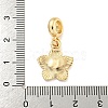 Rack Plating Alloy Enamel Flower European Dangle Charms FIND-B034-55G-06-3