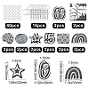SUNNYCLUE DIY Black & White Dangle Earring Making Kits DIY-SC0016-78-2