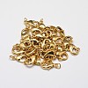 Rack Plating and Vacuum Plating Brass Lobster Claw Clasps for Jewelry Necklace Bracelet Making KK-I599-12mm-G-RS-2