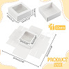 Square Paper Storage Gift Boxes with Clear Visible Window CON-WH0095-64A-2