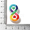 Infantile Autism Theme Silicone Focal Beads SIL-P007-C04-3