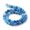 Natural & Dyed Crackle Agate Bead Strands G-T056-10mm-07-2