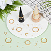 DELORIGIN DIY Charms Finger Ring Making Kit DIY-DR0001-24-4