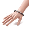 Chakra Theme Gemstone & Natural Lava Rock & Synthetic Hematite Beaded Stretch Bracelets for Women BJEW-JB09278-01-3