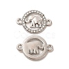 Alloy Crystal Rhinestone Connector Charms ALRI-M019-01P-1