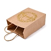 Gold Stamp Thanks Printed Paper Gift Tote Bags ABAG-Q055-03B-2