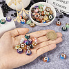 66Pcs 11 Colors Rondelle Resin European Beads RPDL-TA0001-01-14