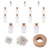 Glass Jar Glass Bottles AJEW-YW0001-01-1