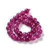 Dyed Natural Malaysia Jade Beads Strands G-G021-02A-03-3