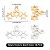 DICOSMETIC 20Pcs 2 Colors 304 Stainless Steel Charms STAS-DC0008-79-2