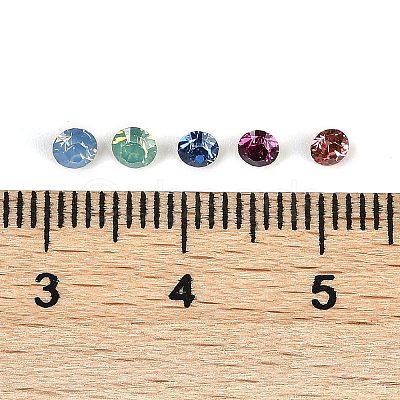 Resin Rhinestone Pointed Back Cabochons MRMJ-XCP0001-62-1