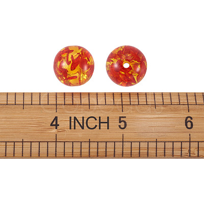 Resin Imitation Amber Beads CRES-TA0001-17-1