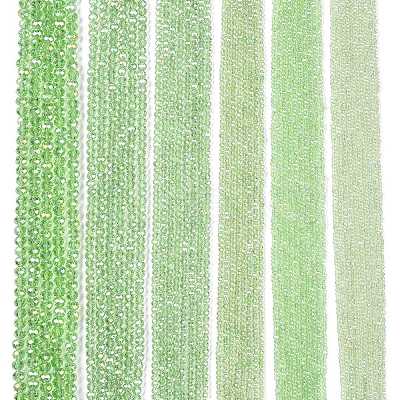 Electroplate Glass Beads Strands EGLA-A044-T1mm-B09-1