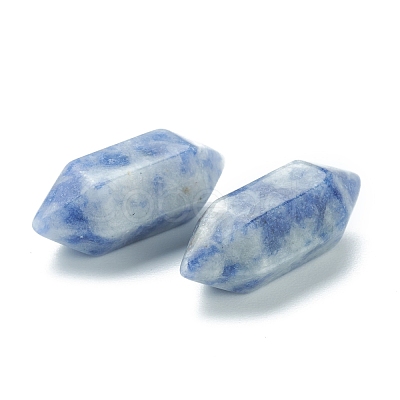 Faceted No Hole Natural Blue Spot Jasper Healing Stones G-K034-20mm-15-1