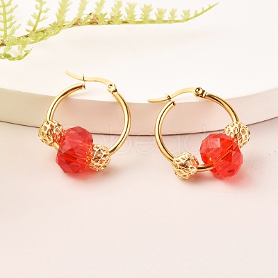 304 Stainless Steel Hoop Earrings EJEW-JE04557-1