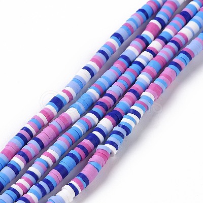 Handmade Polymer Clay Beads Strands CLAY-R089-3mm-007-1