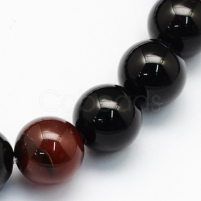 Natural Agate Round Beads Strands G-S153-8mm-1