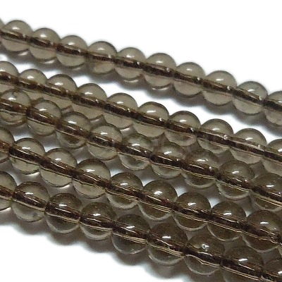 Synthetic Smoky Quartz Beads Strands G-C076-4mm-4A-1