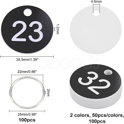 Olycraft Number Tag Set DIY-OC0007-34-1