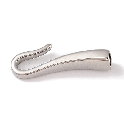 Non-Tarnish 304 Stainless Steel Hook Clasps STAS-C109-23P-03-1