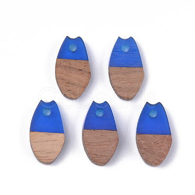 Resin & Walnut Wood Pendants RESI-S358-12A-1