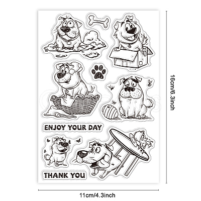 Custom PVC Plastic Clear Stamps DIY-WH0448-0693-1