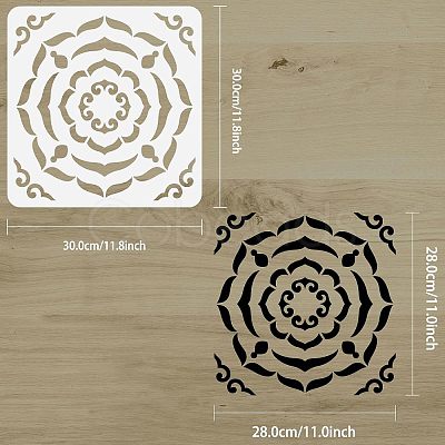 PET Hollow Out Drawing Painting Stencils DIY-WH0383-0085-1