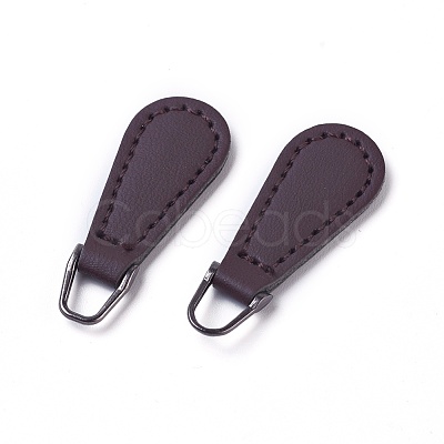 PU Leather Zipper Puller FIND-WH0044-02-1