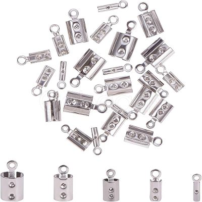 Unicraftale 304 Stainless Steel Folding Crimp Ends STAS-UN0003-09P-1