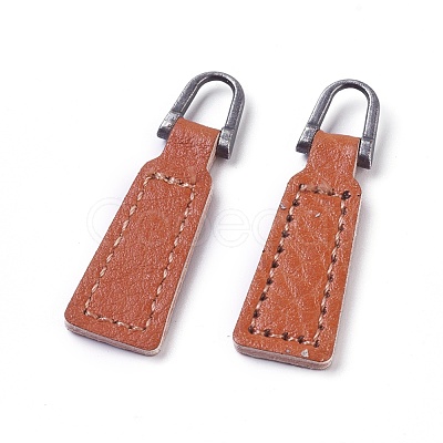 PU Leather Zipper Puller FIND-WH0044-01B-1