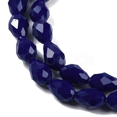 Opaque Solid Color Imitation Jade Beads Strands EGLA-N013-P6mm-D03-1