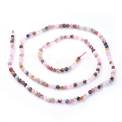 Natural Mixed Gemstone Beads Strands G-F619-21-3mm-1