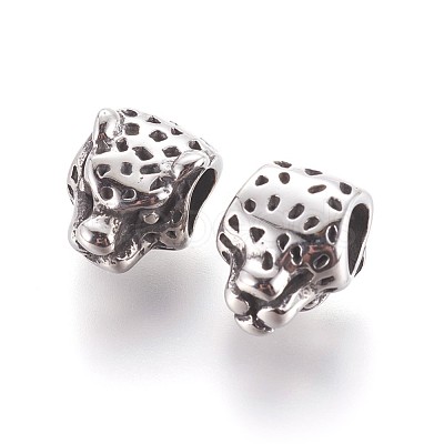 304 Stainless Steel European Beads STAS-P237-43AS-1