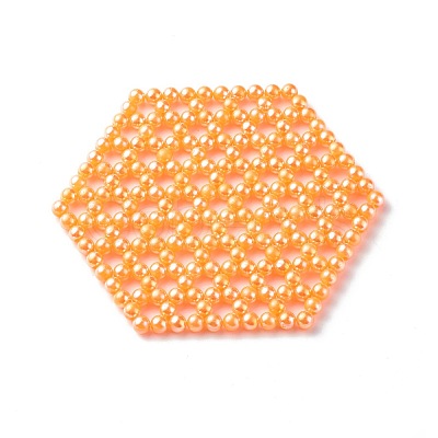 Plastic Beads Cup Mat AJEW-CM00002-1