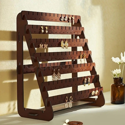 8-slat Wood Earring Displays PW-WG0A523-01-1