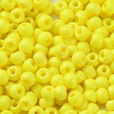 Baking Paint Glass Seed Beads SEED-H002-I-B501-1