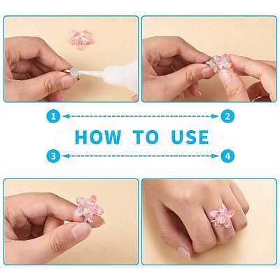 DIY Candy Finger Ring Making Kit DIY-SZ0008-43-1