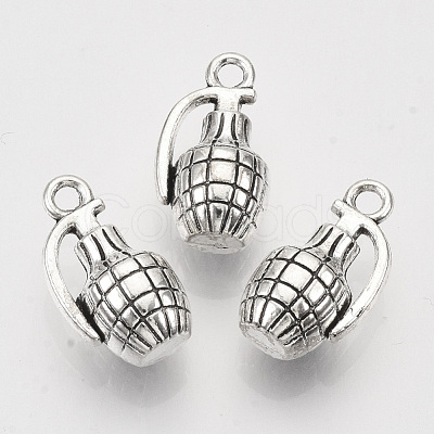 Tibetan Style Alloy Pendants TIBEP-T009-35AS-RS-1