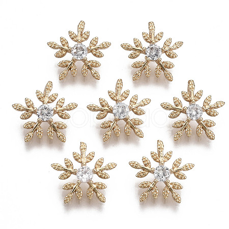 Brass Micro Pave Cubic Zirconia Charms KK-R111-059-1