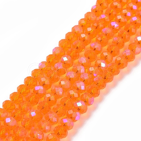 Electroplate Glass Beads Strands EGLA-A034-T6mm-L07-1