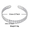 Non-Tarnish Elegant and Stylish Design Curb Chain Shape 304 Stainless Steel Cuff Bangles for Women