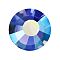 Preciosa&reg Crystal Hotfix Flatback Stones, Czech Crystal, Round(438 11 612 Chaton Rose VIVA 12 &reg), 20320 200 Blue Violet AB, SS10(2.7~2.9mm)