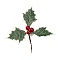 Plastic Artificial Christmas Leaf, with Iron Beads, for Christmas Decoration, FireBrick, 115~135x150x13mm