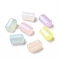 Luminous Acrylic Beads, Glitter Beads, Glow in the Dark, Rectangle, Mixed Color, 18.5x12x8.5mm, Hole: 2.8mm, about 320pcs/500g