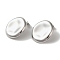 Non-Tarnish 304 Stainless Steel Stud Earrings, Oval, Stainless Steel Color, 24.5x24mm